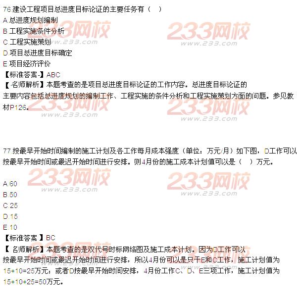 2015年一級建造師考試《項目管理》真題及答案(更新中)